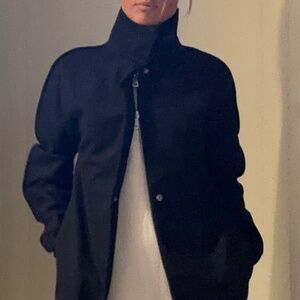 Black wool coat
